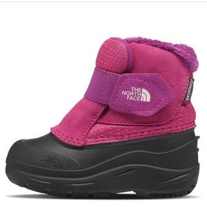 The North Face Kids Pink and Black Winter Boots